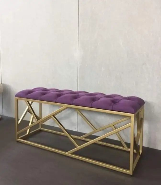 Modern bench iron electrostatic paint MS-12094