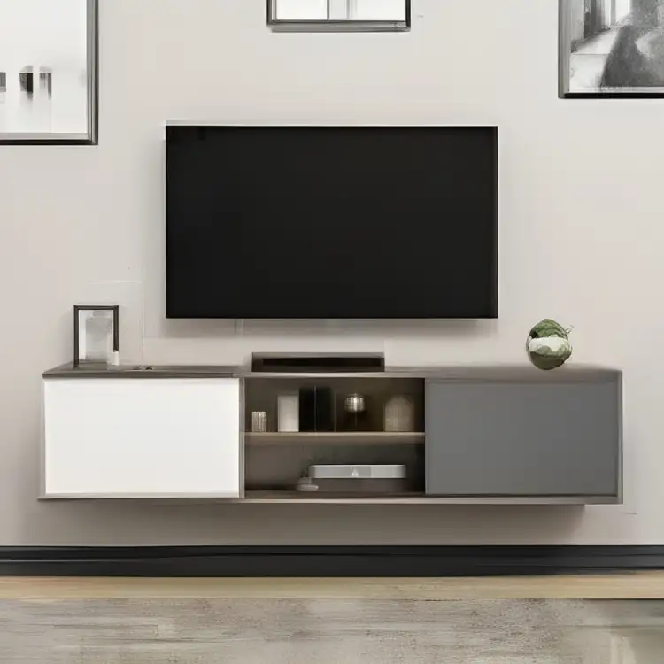 Modern TV unit MDF wood MS-10849