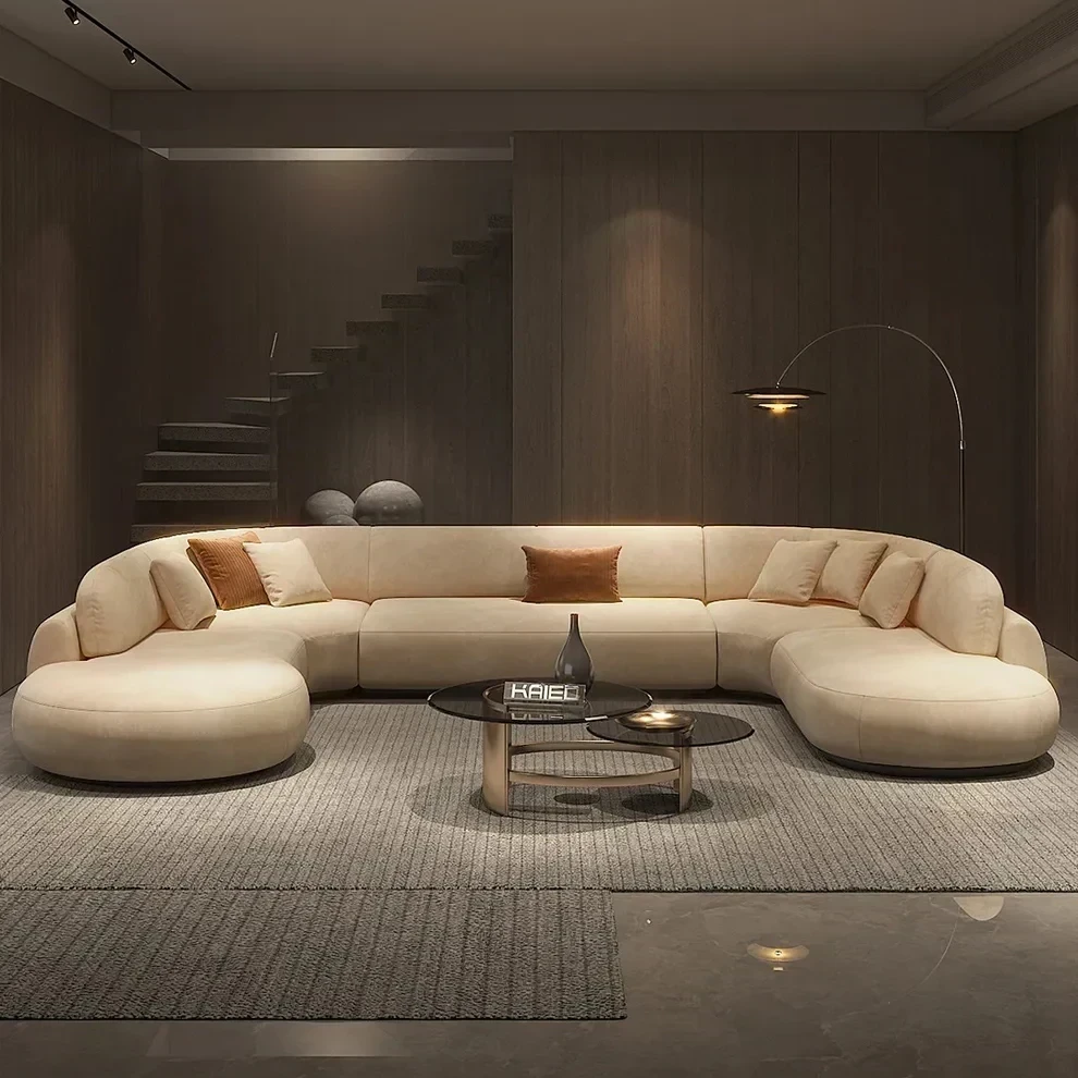 ركنة مودرن خشب زان أحمر وقماش كتان أو قطيفة عالي الجودة MS-11035