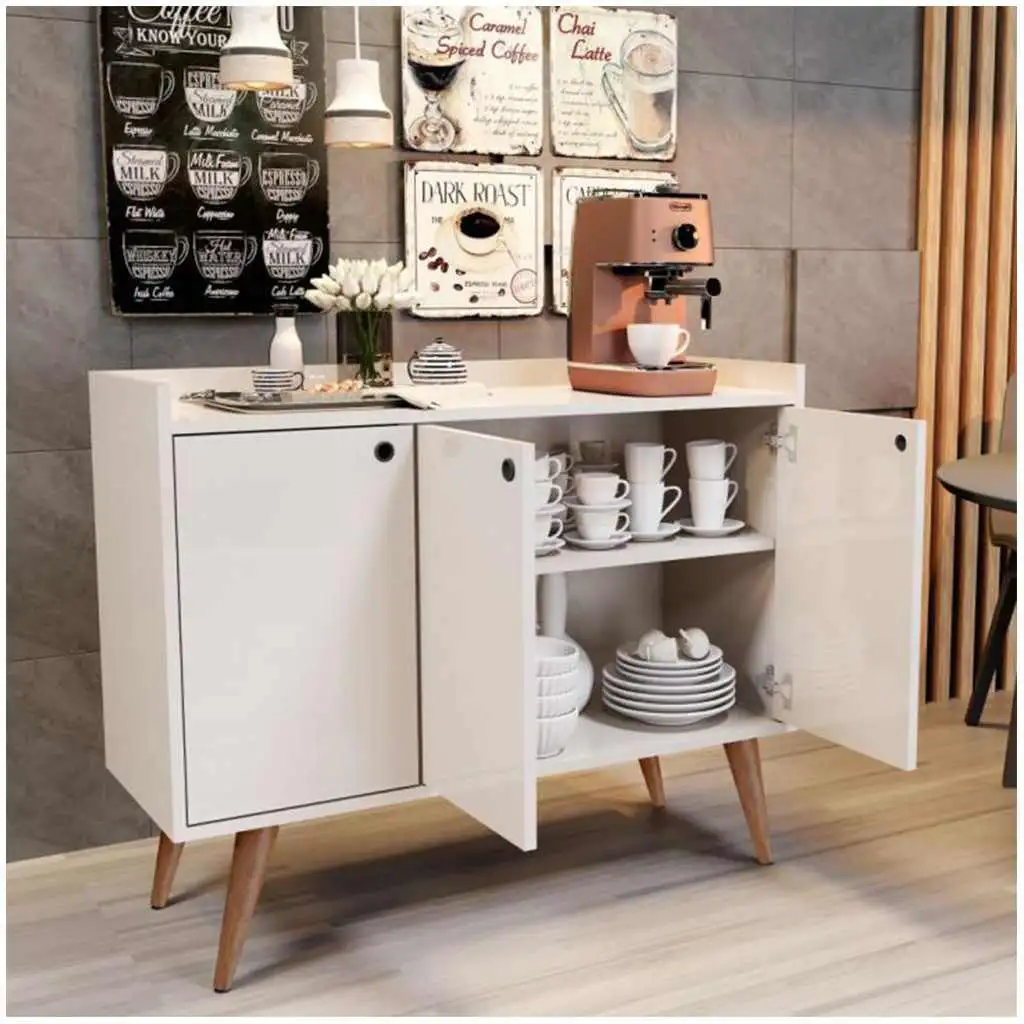 ركنة قهوة مصنوعة من خشب ام دي اف بطبقة ميلامين مقاومة للرطوبة عالي الجودة - MS-8387