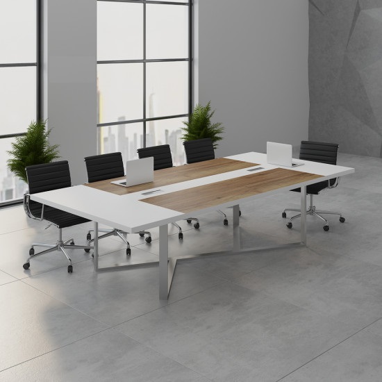 ترابيزات اجتماعات الطول : 240 سم العرض : 120 سم الارتفاع : 75 سم MS-13426