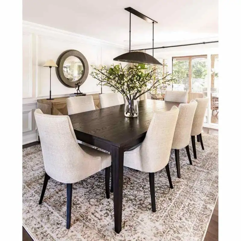 سفره مودرن خشب الزان الاحمر و خشب ام دي اف MS-9215