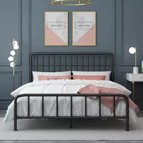 سرير كبير مودرن معدني عالي الجودة MS-9273