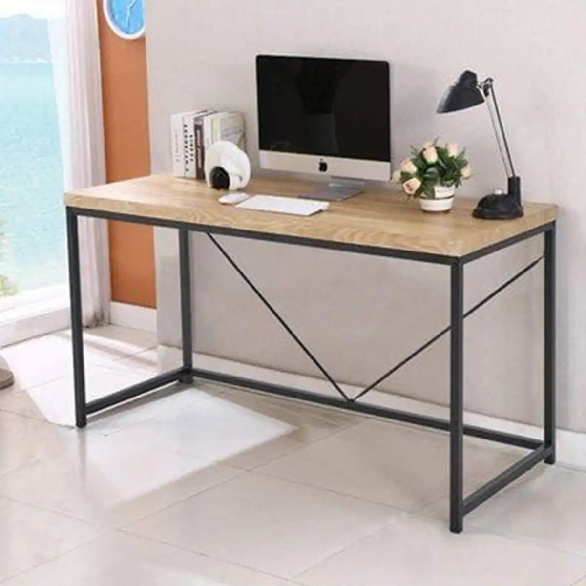 مكتب مذاكرة حديد دهان الكتروستاتك وخشب MDF MS-8650