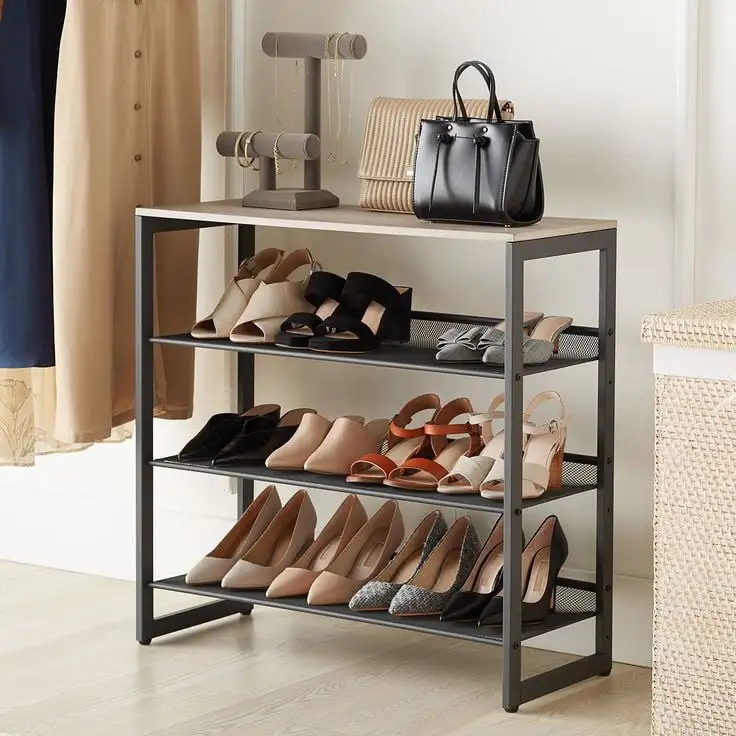 جزامه مودرن حديد مطلي الكتروستاتيك و خشب MDF عالي الجودة MS-11999