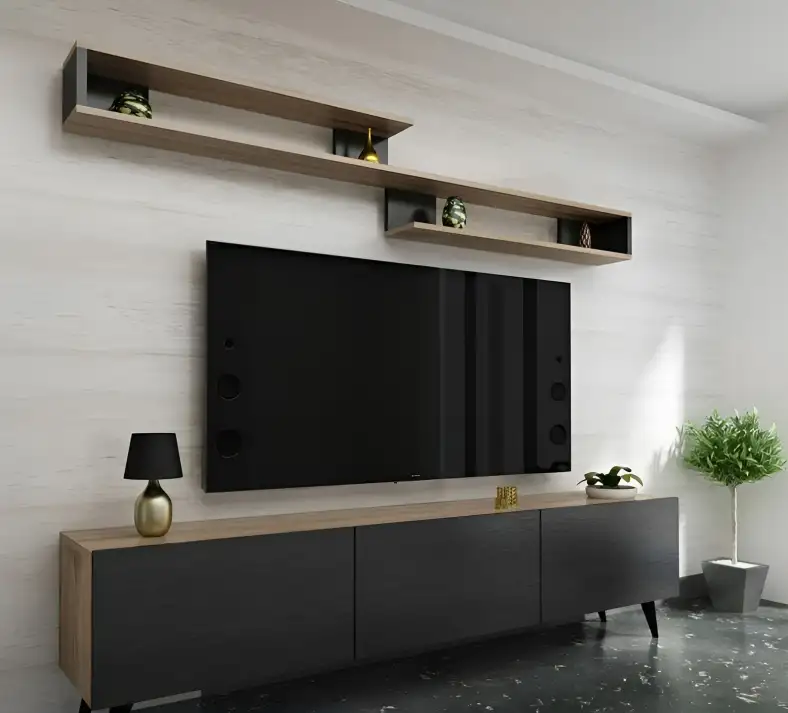 Modern TV unit MDF wood MS-10857