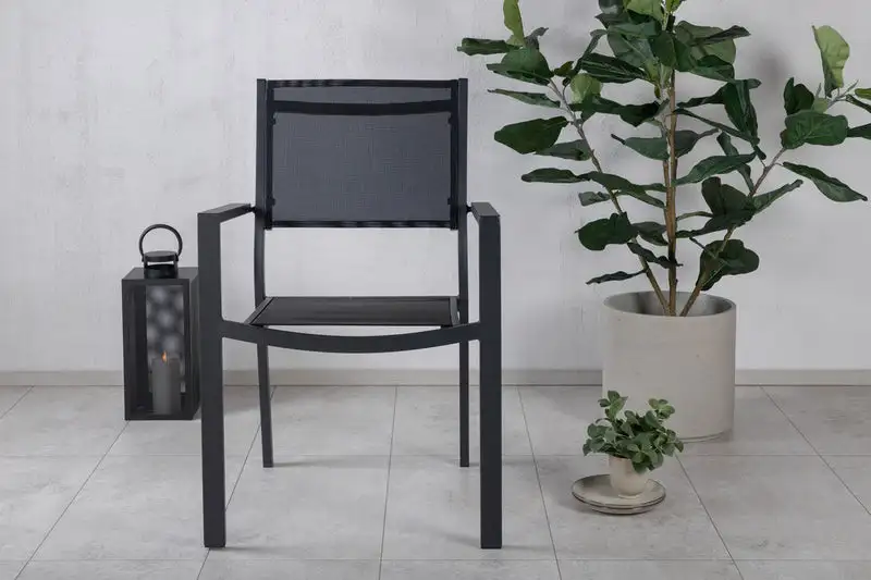 كرسي حديد متين بدهان إلكتروستيك وميش ألوان جذابة MS-10483