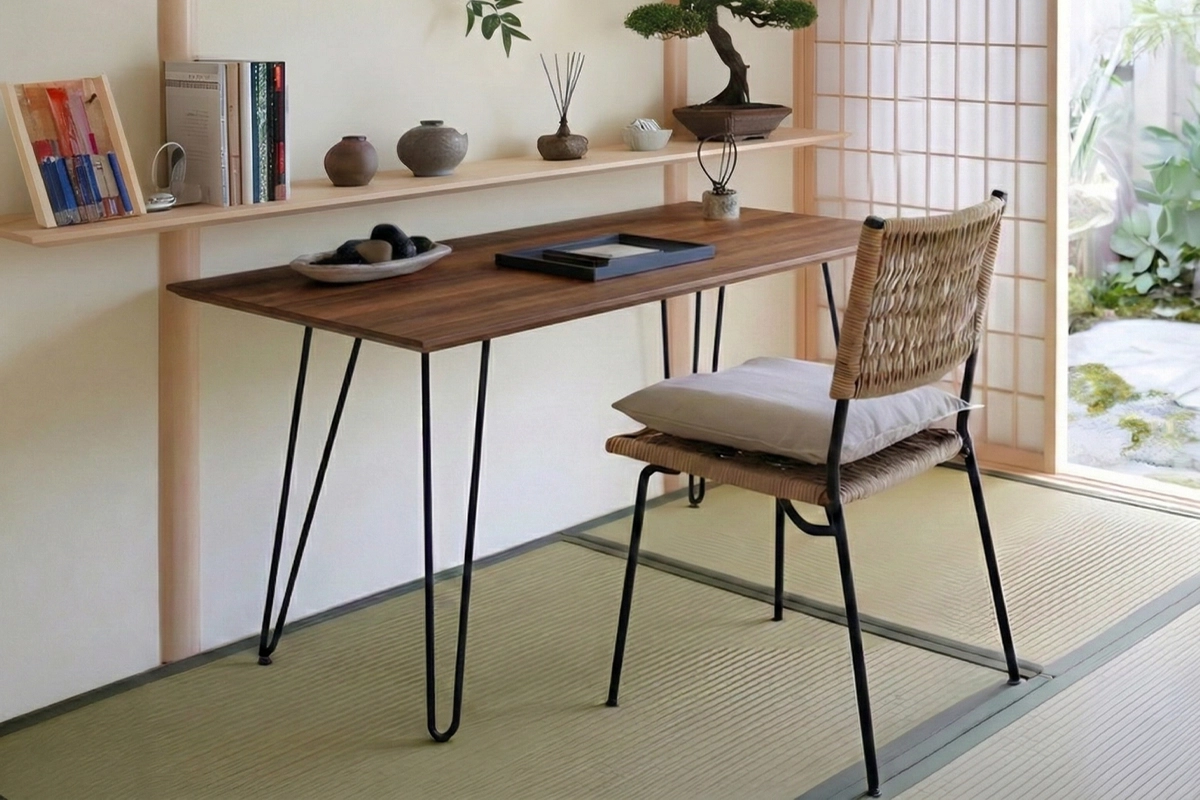 Electrostatic Paint Iron Study Desk MS-13692