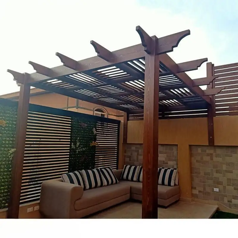 برجولة خشب طبيعي عالي الجوده MS-10499