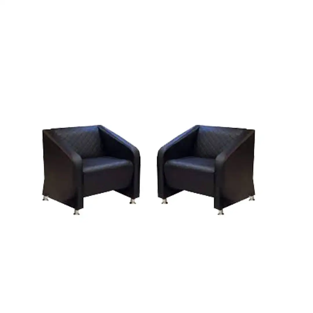 Office Reception Armchair Red Beech Wood MS-9760