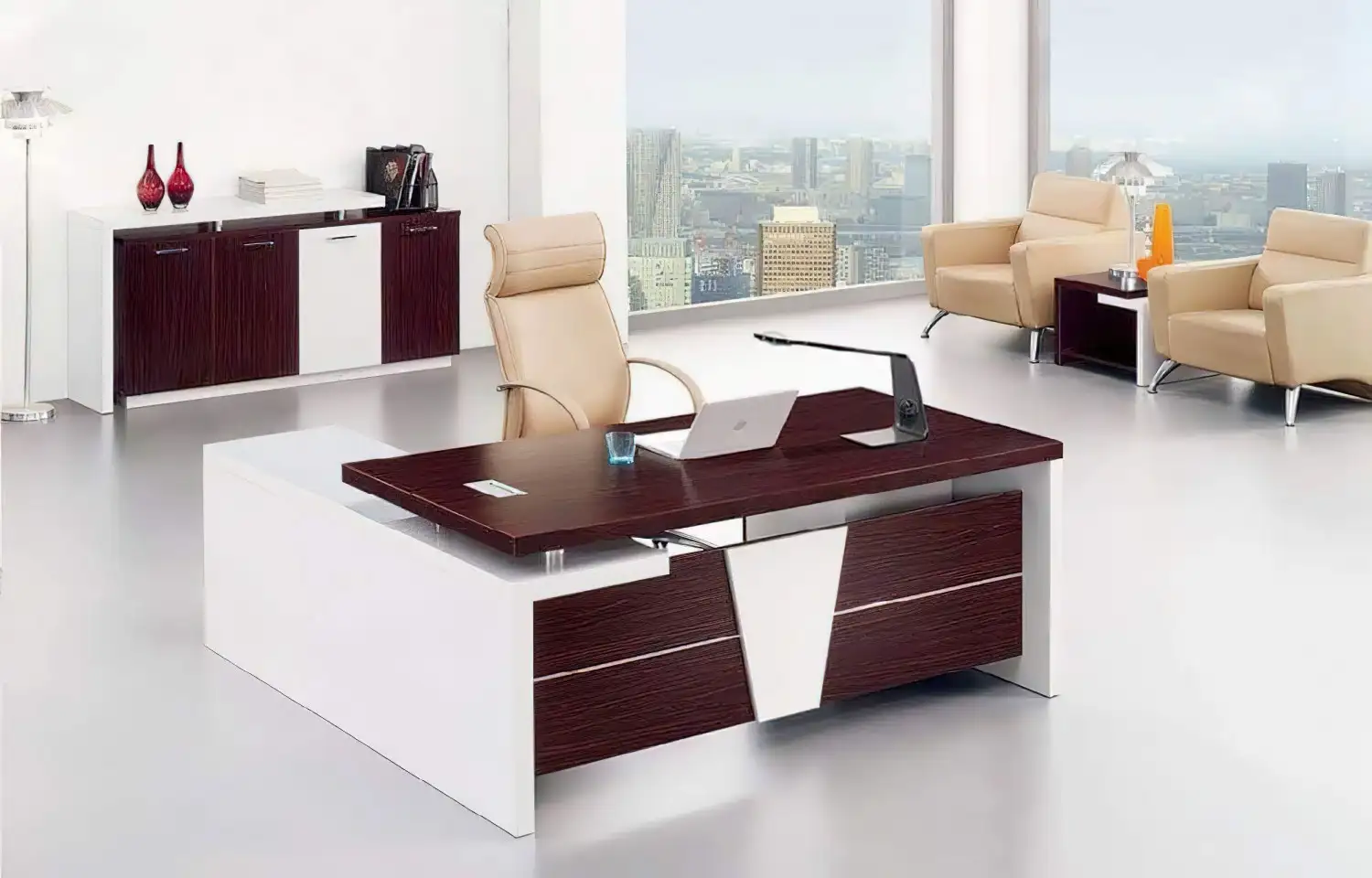 مكتب مدير مودرن (160 × 75 × 70 سم) MS-7507