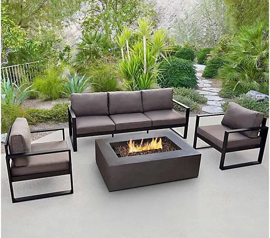 Outdoor living room set1 sofa and 2 armchairs, modern and elegant design MS-8805