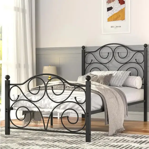 سرير مودرن مصنوع من حديد دهان الكتروستاتيك MS-13138