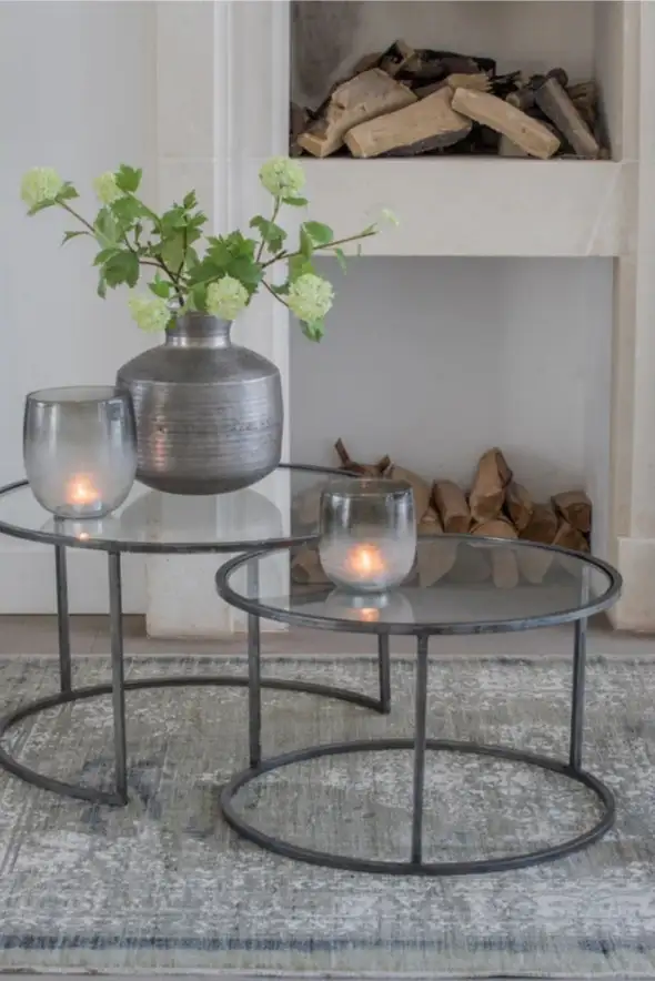 ترابيزة ضيافة جانبية مودرن خشب MDF مع طبقة ميلامين مضادة للمياه MS-11953