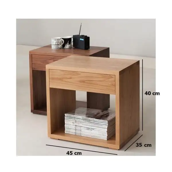 Modern side hospitality table MDF wood with water-resistant melamine layer MS-11496