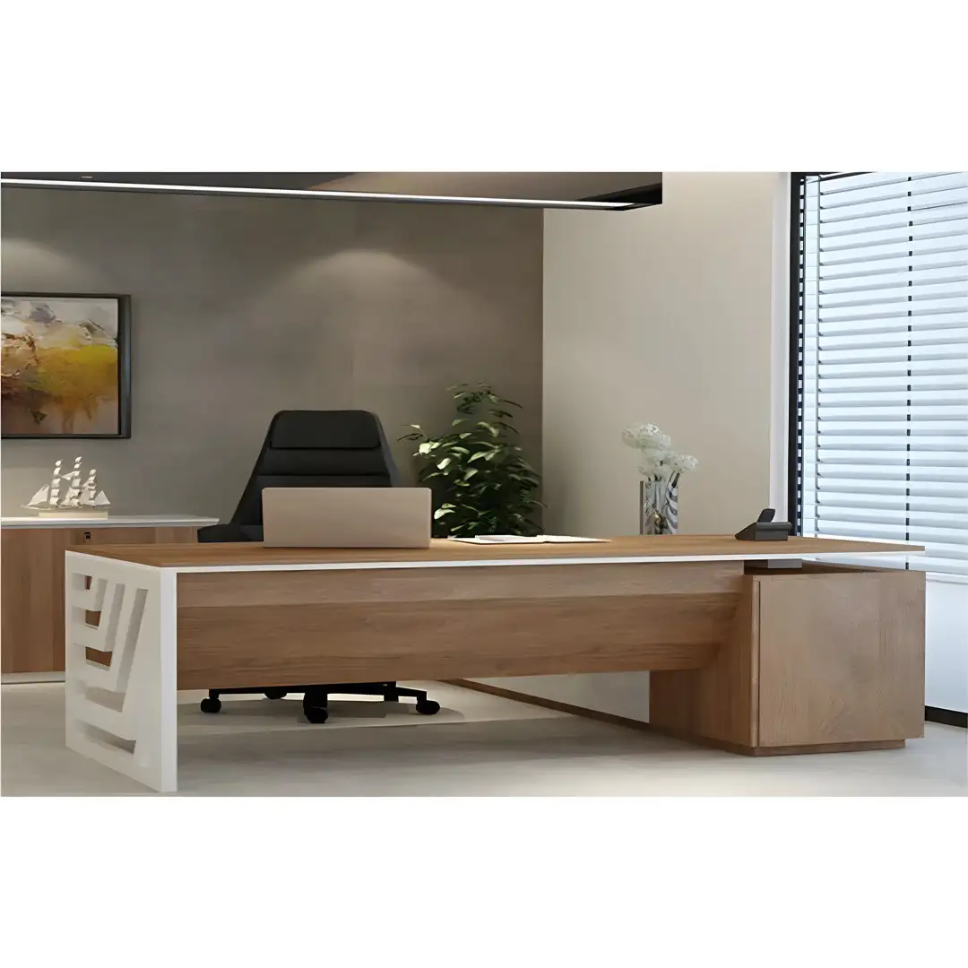 Modern Executive Desk MDF Wood (180 × 75 × 70 cm) MS-12920