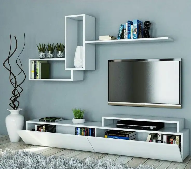 Modern TV unit MDF wood MS-10816