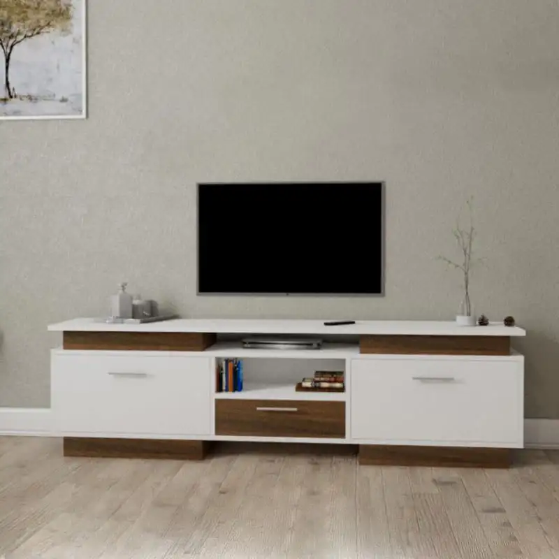 وحدة تلفزيون بها درفتين ودرج خشب ام دي اف MS-7492