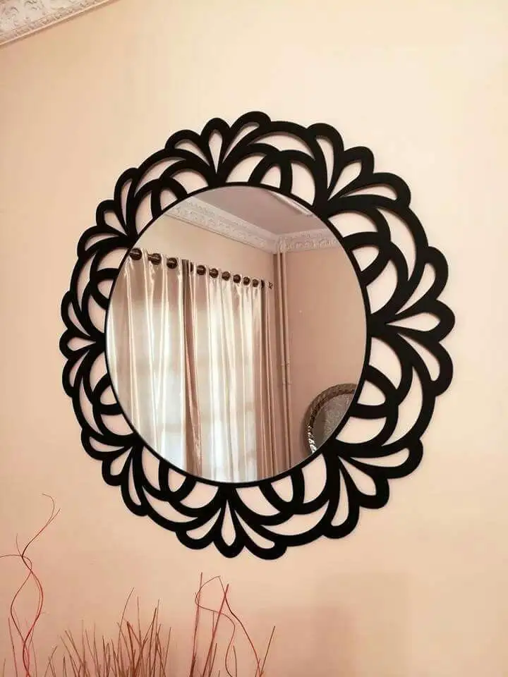 مراية ديكور حديد دهان الكتروستاتيك وزجاج MS-13205