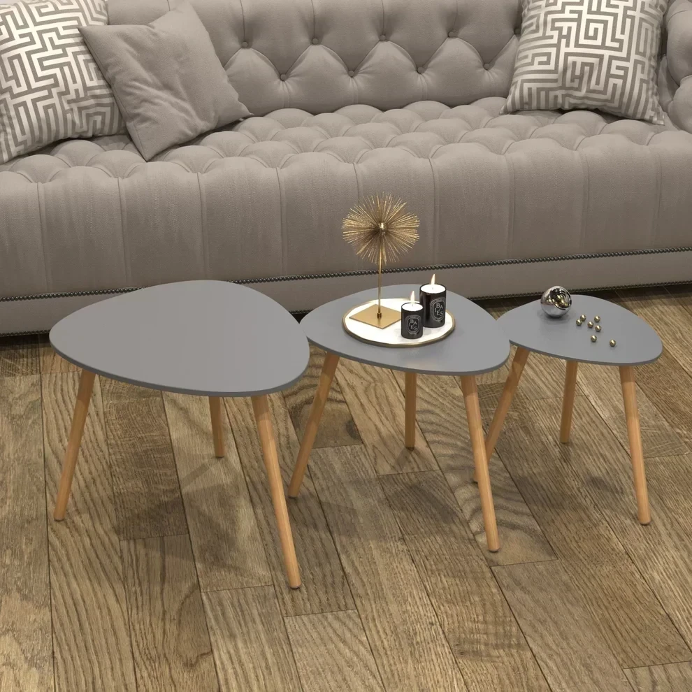 Modern side hospitality table MDF wood with water-resistant melamine layer MS-11499