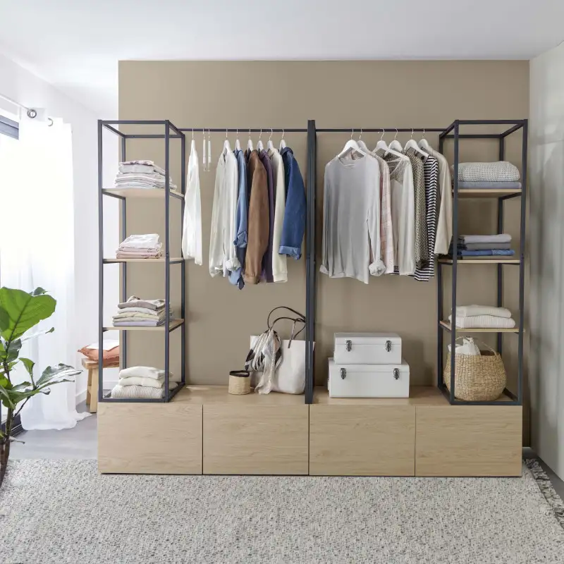 Dressing room made of electrostatically coated steel, high quality MS-11623