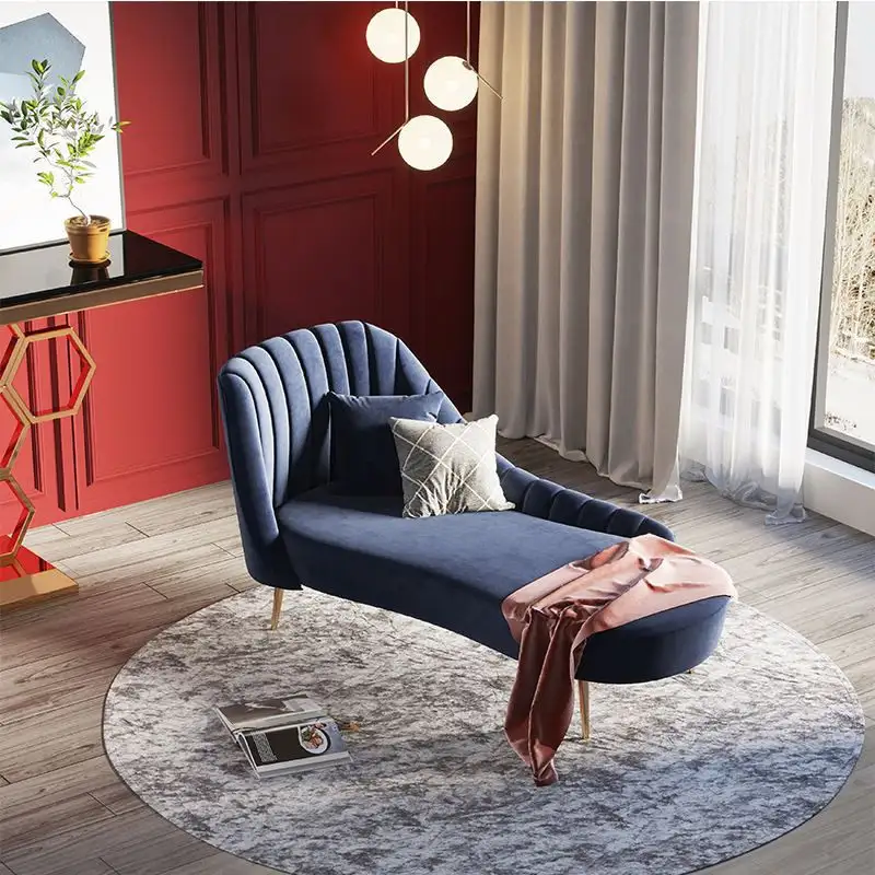 كنبة استرخاء مودرن مصنوع من خشب زان أحمر وقماش عالي الجودة MS-11181