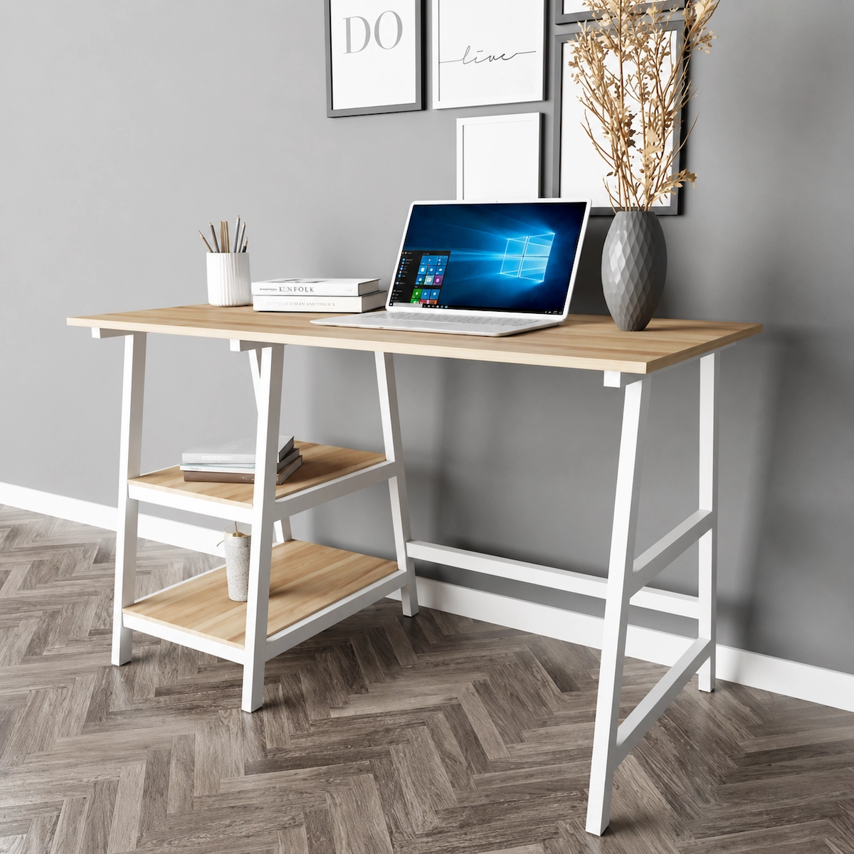 Study Desk Electrostatic Painted Iron MS-12132