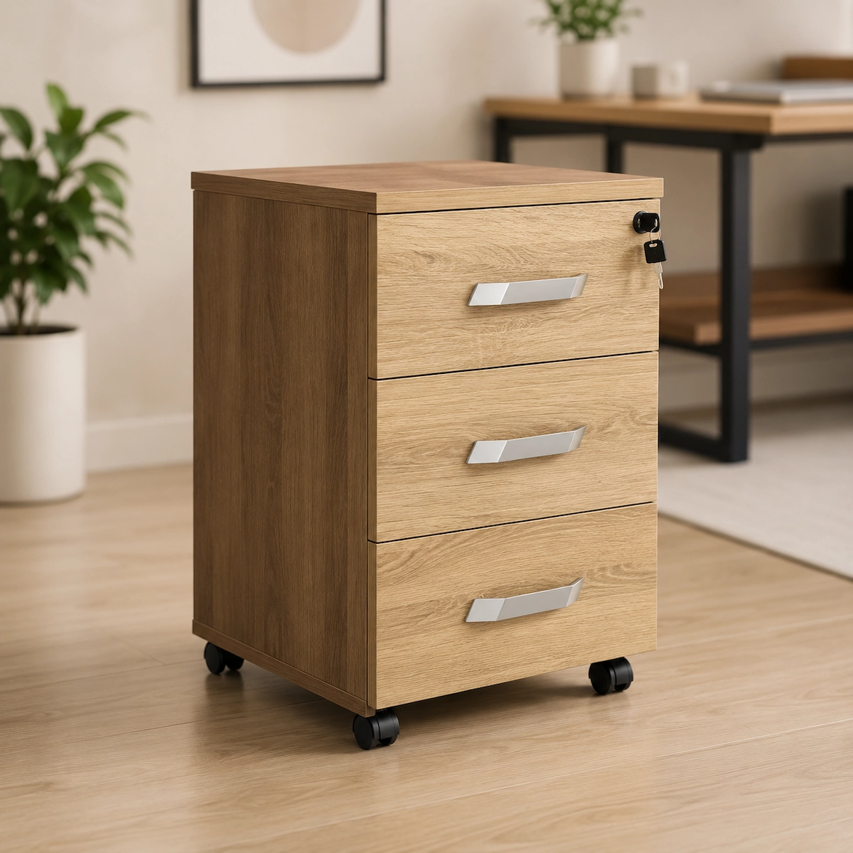 وحدة ادراج 3 درج خشب MDF مستورد MS-12638