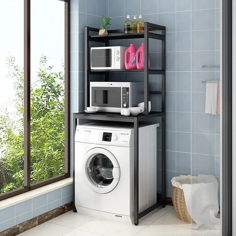 ستاند تخزين غسالة خشب MDF و حديد دهان الكتروستاتيك MS-12685