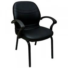 كرسي مكتب انتظار جلد ظهر وسط MS-8478