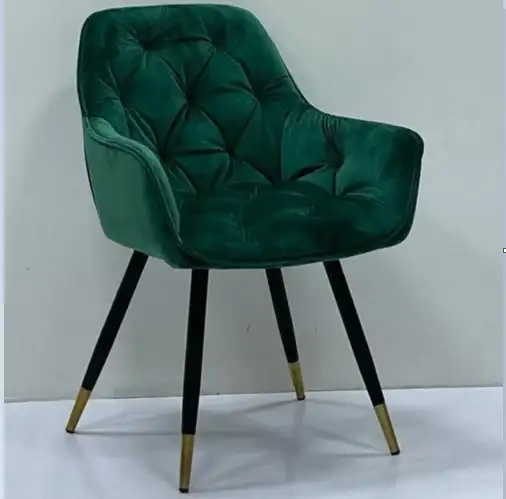 كرسي فوتية مودرن خشب طبيعي كونتر طبقات قماش قطيفه مستورد MS-9170