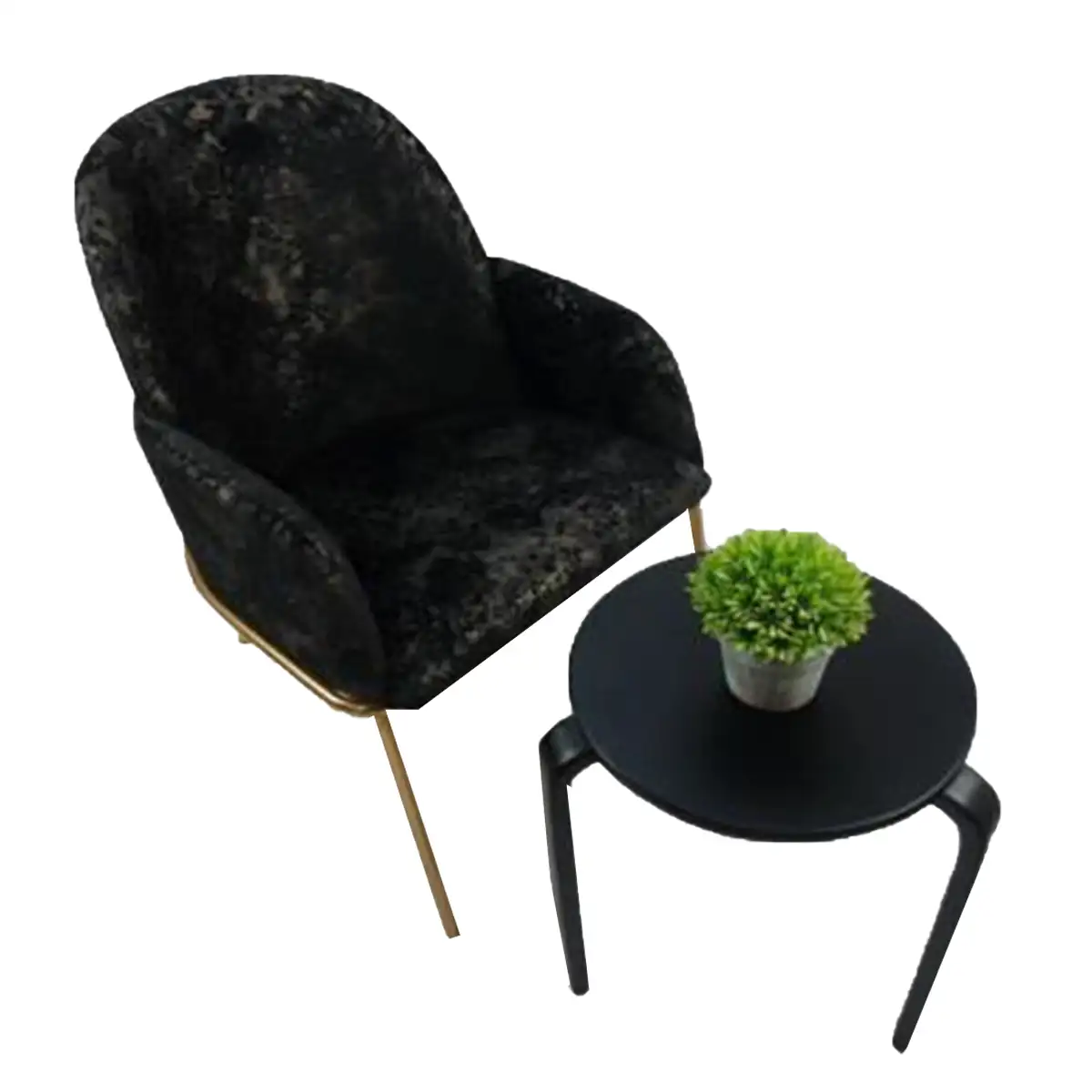 Modern dining chair, layered wood, upholstered fabric MS-7504