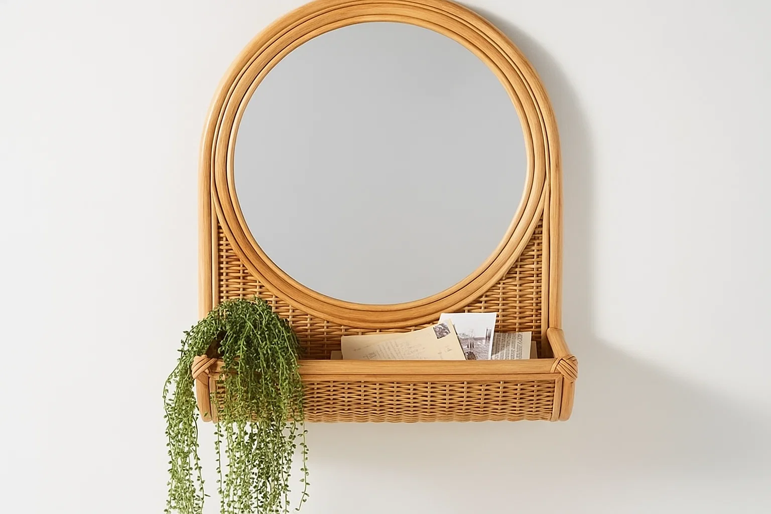 مرايا معلقه مصنوعة من بامبو خيزران طبيعي MS-8880
