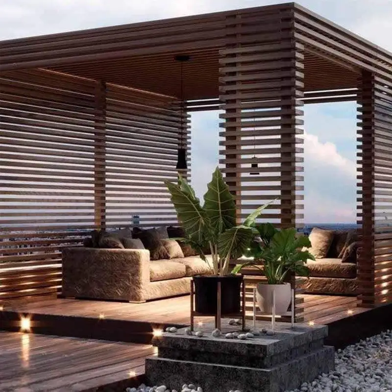 برجولة خشب موسكي بالمتر المربع خامات عالي الجوده MS-10502