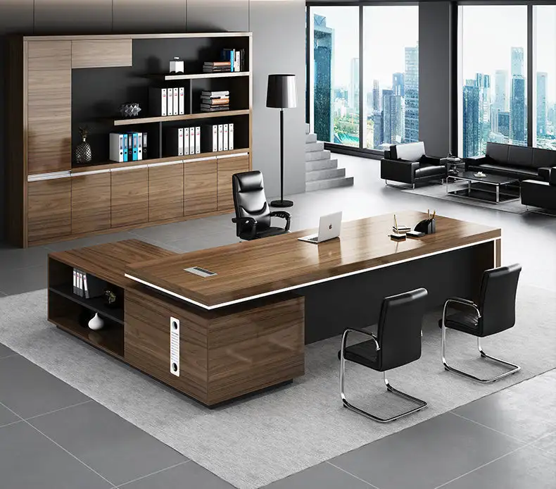 مكتب مدير (180 × 75 × 70 سم) مزود بسايد جانبي MS-12261