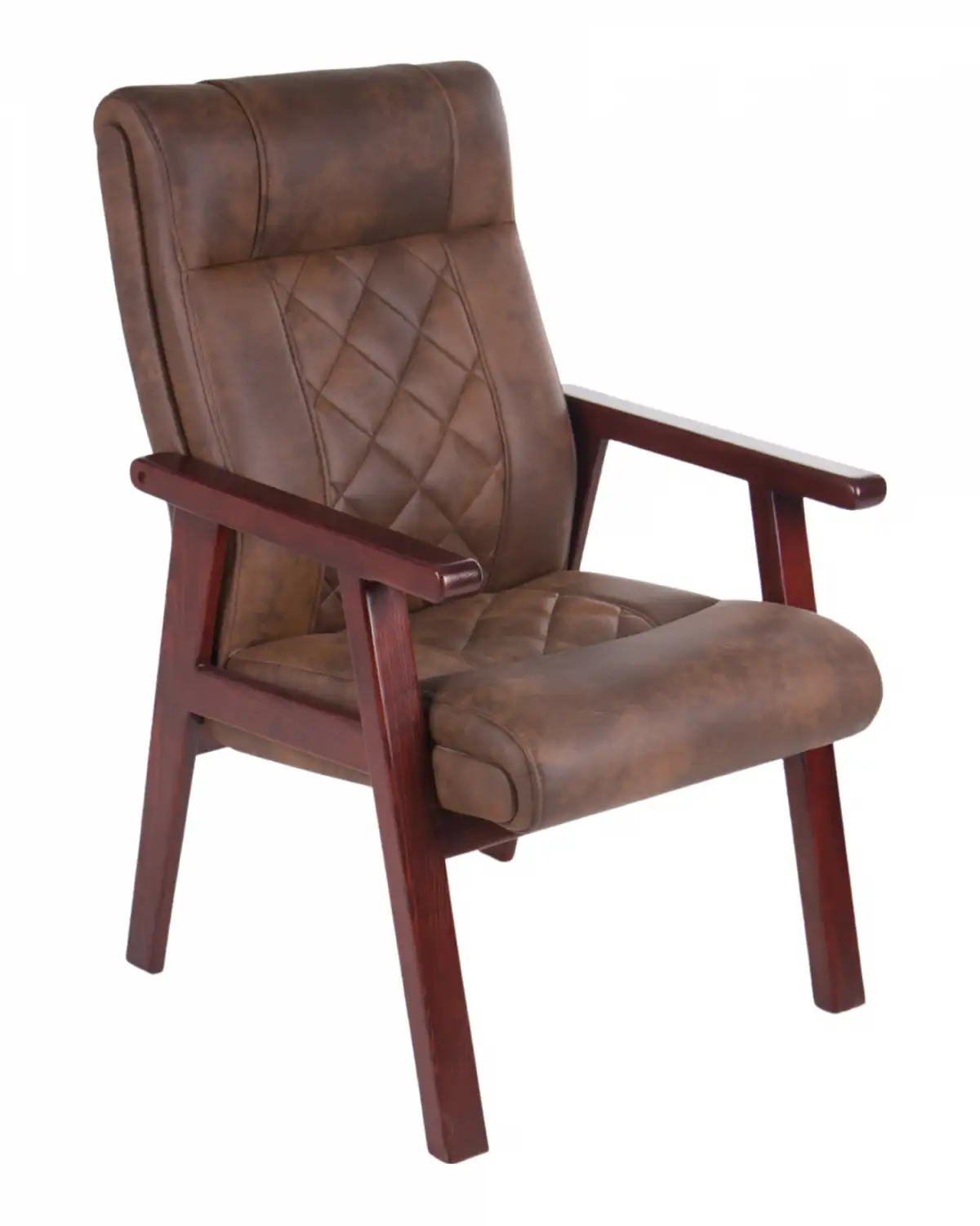 كرسي مكتب انتظار جلد ظهر وسط MS-8728