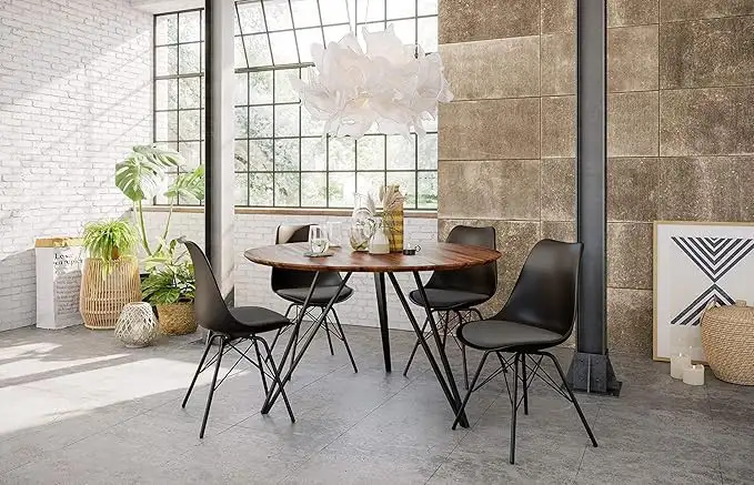 ترابيزة طعام قطر 100 ارتفاع 75 سم حديد دهان الكتروستاتيك MS-13430