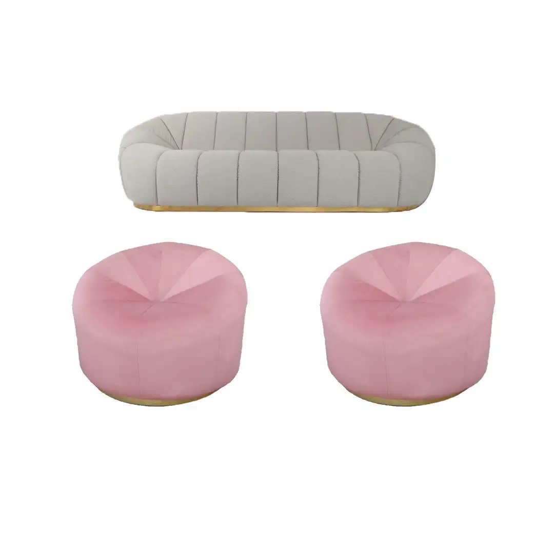 طقم انتريه منزلي بخامات مستوردة عالية الجودة كنبة 3 أفراد وكرسي فوتية MS-9853