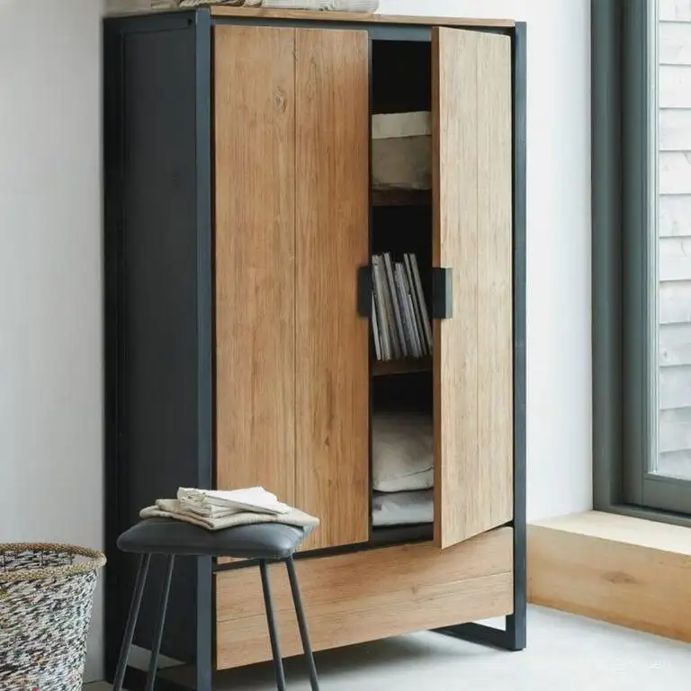 Dressing room made of steel and counter wood, high quality MS-11604