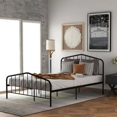 Modern Bed, Iron with Electrostatic Paint  MS-9375