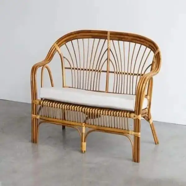 كنبه 2 فرد خارجي مصنوعة من بامبو خيرزان صديق للبيئه MS-8856