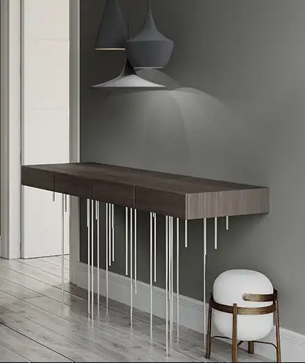 كونسول مودرن معدن دهان وخشب كونتر طبيعي MS-13190