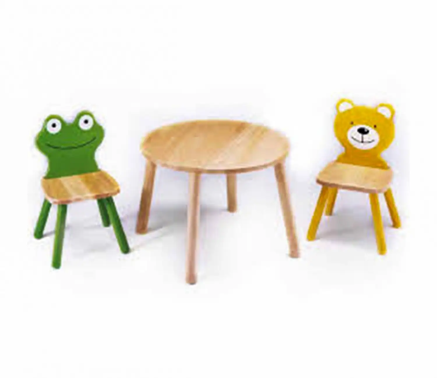 كراسي أطفال عدد2 كرسي مع ترابيزة خشب طبيعي MS-02520