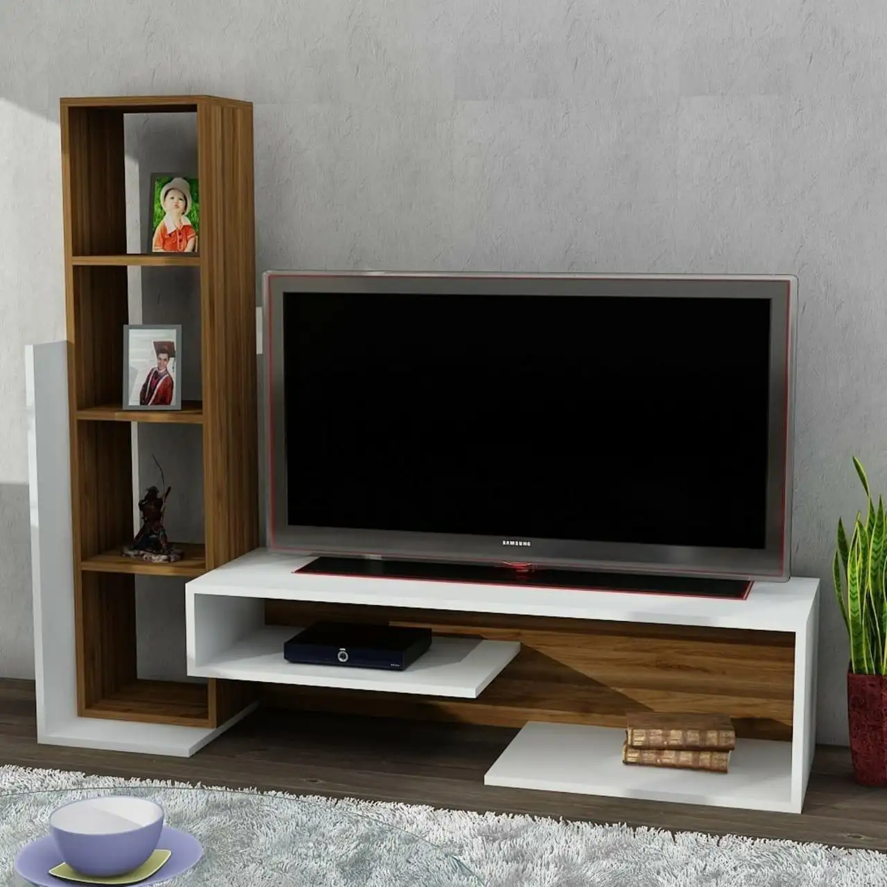 Modern TV unit MDF wood MS-10819