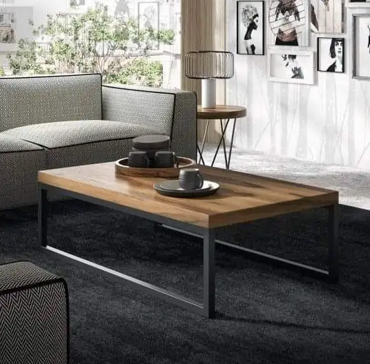 ترابيزة ضيافة مودرن حديد وخشب MS-11958