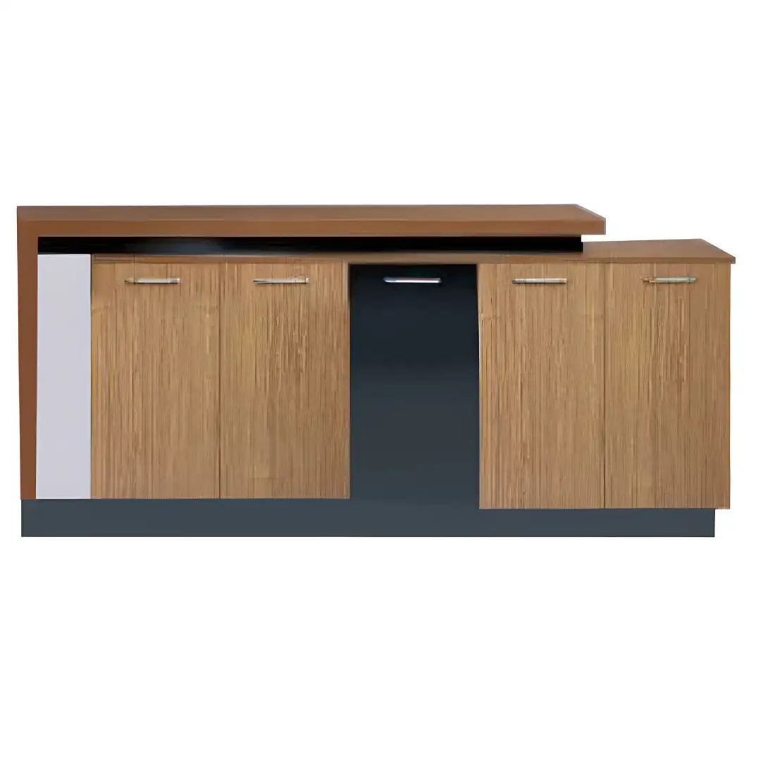 مكتبة مودرن منخفضة سيزرتوب خشب MDF (160سم × 100سم × 40سم) - MS-12981