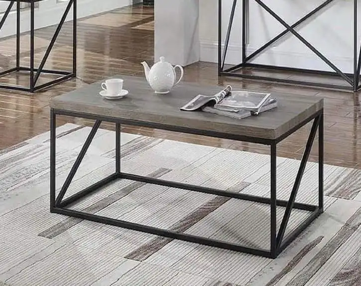 ترابيزة ضيافة مودرن ستيل معالج وخشب كونتر MS-11959