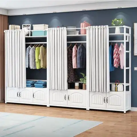 درسنج روم مزود بخزانة و ستائر مصنوعة من حديد دهان الكتروستاتك و خشب MDF مستورد عالي الجودة MS-8810