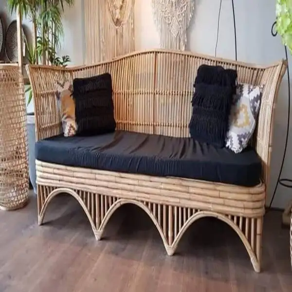 كنبه 3 فرد مصنوعة من بامبو خيزران صديق للبيئه MS-8855