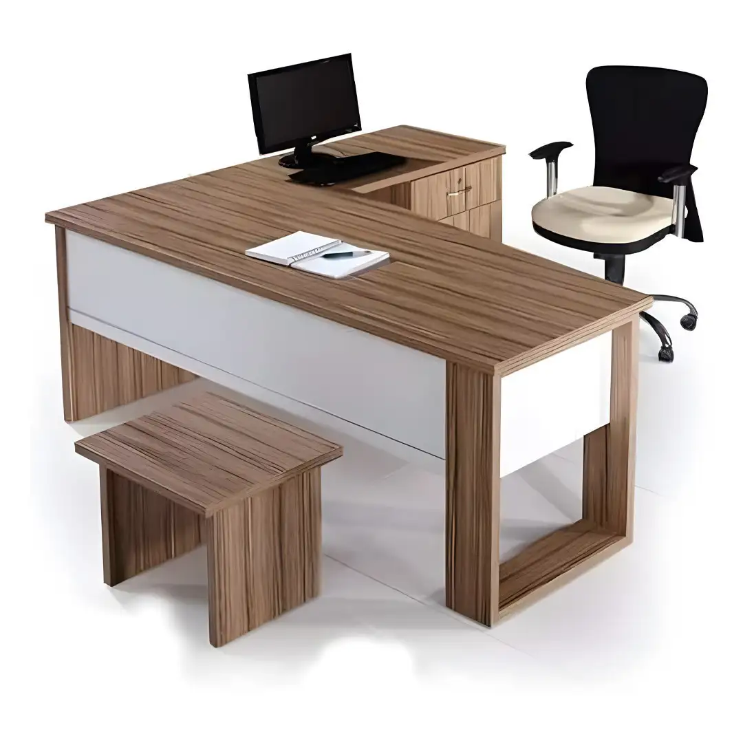 Modern Executive Desk MDF Wood (140 × 75 × 70 cm) MS-12909